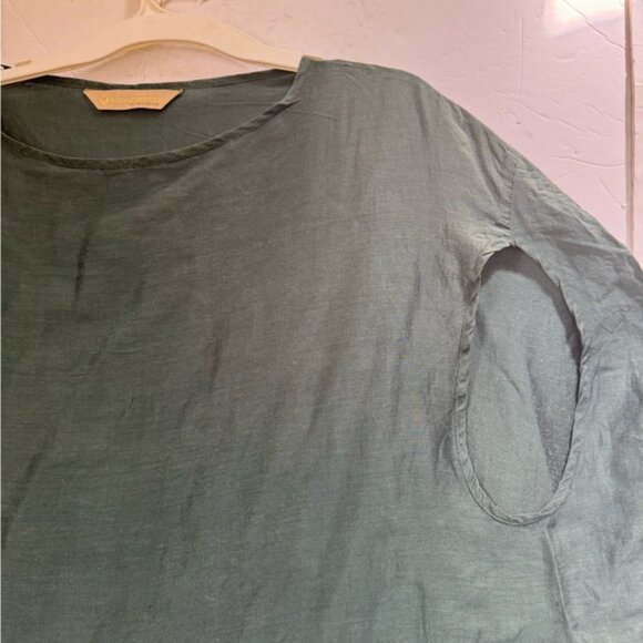 AGUA DE COCO Silk Cacoon Tunic Beach Cover Up Lyocell Flowey Top Dress Swimsuit - Picture 9 of 16